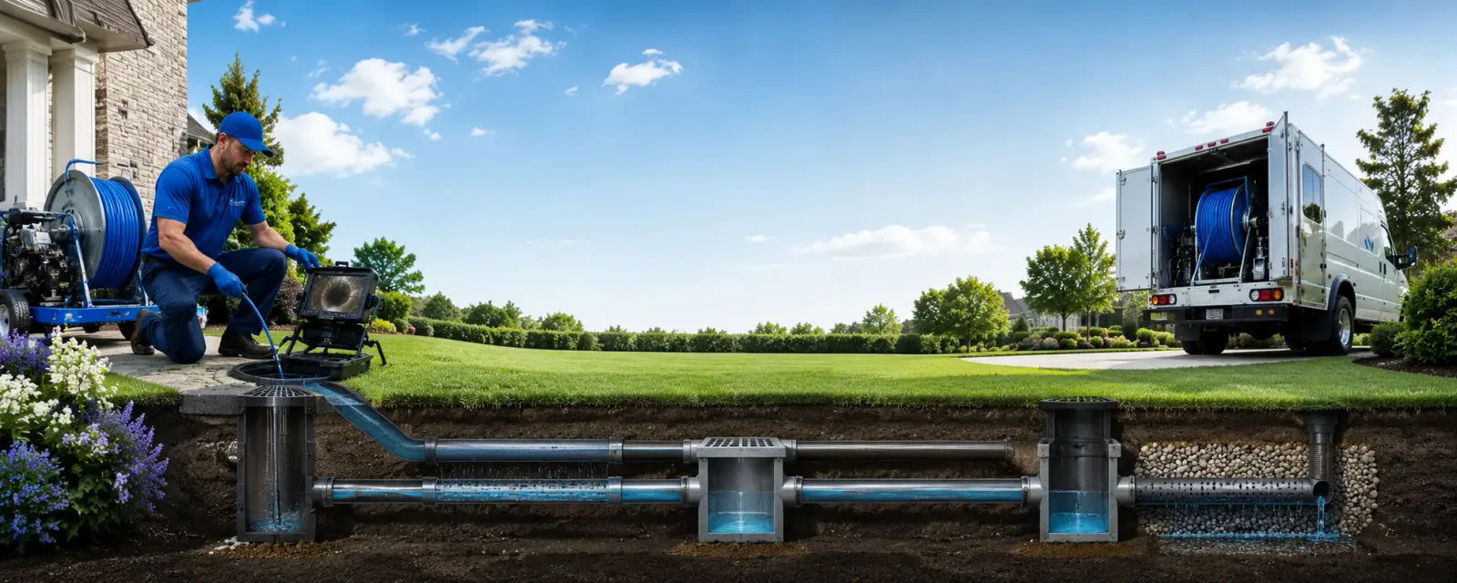 Outdoor drain cleaning information for Lyndon Center, VT